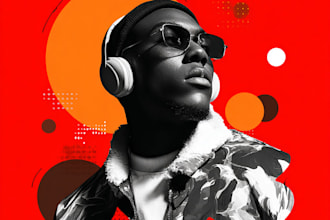 design mixtape album cover art in handrawn
