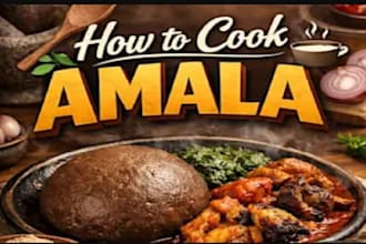 teach you how to make eba and amala with egusi