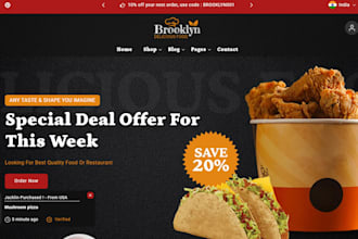 design meal prep shopify store catering websites food delivery store food store