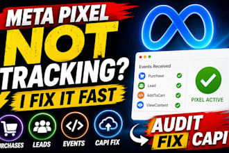 fix shopify meta pixel not tracking purchases leads events capi fix audit