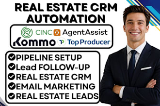 do real estate crm cinc agent assist top producer kommo crm follow up automation