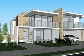 create 3d interior and exterior architectural render in twinmotion and d5 render