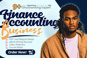 write a business ebook on finance, accounting, and investing