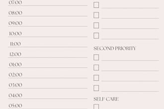 create aesthetic daily planners and to do list in canva