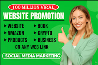 promote and advertise website, business, product, ebook, amazon, crypto, sites