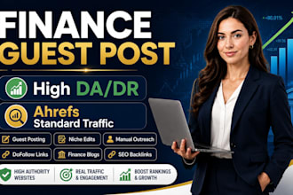 write and publish finance guest posts for SEO backlinks