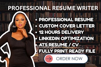 write ats resume, CV, cover letter and linkedln profile