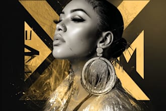 design creative music album cover art or music song artwork