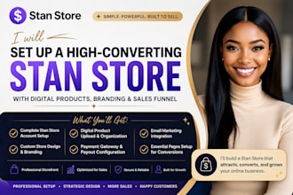 create your stan store with digital products and custom branding