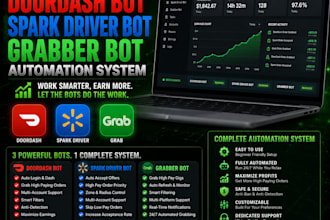 setup highly paying doordash bot spark driver bot grabber bot automation system