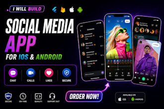 develop ai mobile app social media app social chat app video chat app dating app