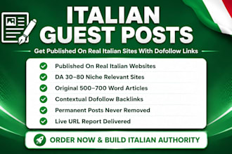 publish italian guest post with dofollow backlinks on italy sites