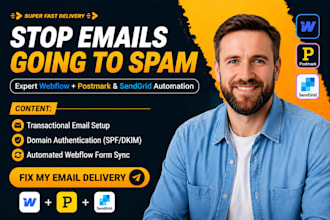 setup webflow postmark sendgrid email automation webflow postmark sendgrid fix