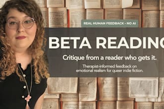 beta read and critique your lgbtq, romance, fantasy or literary fiction story
