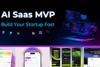 build an ai saas mvp web app with modern UI UX design