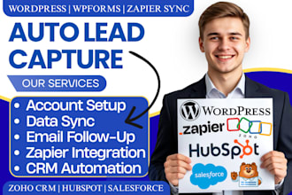 integrate wordpress wpforms zoho form hubspot crm salesforce zapier automation