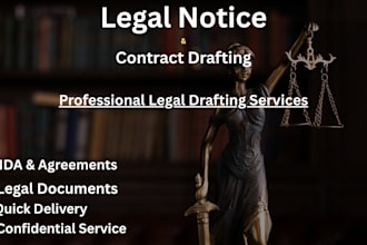 draft professional legal notices and legal documents