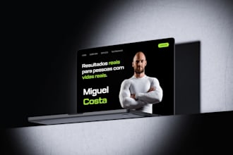 built a landing page make to convert
