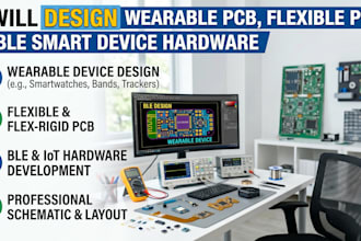 design wearable pcb, flexible pcb and ble smart device hardware