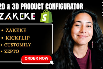 setup zakeke klinkflip 2d 3d product configuration for shopify and etsy pod
