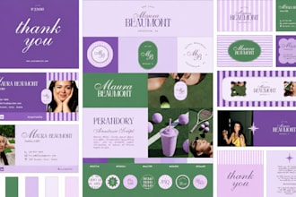 design your logo, brand identity and social media branding kit