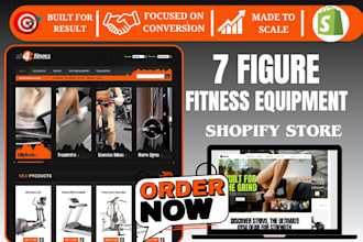 design fitness equipment website gym yoga equipment shopify store gym wear store