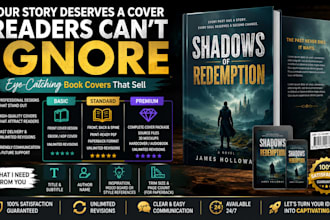 create kindle book cover design, ebook cover design, paperback, and book design