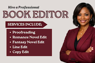 edit and proofread your romance or fantasy novel