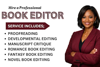 proofread and edit romance, fantasy, developmental book edit, novel book