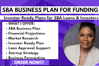 write sba business plan for loan approval and funding