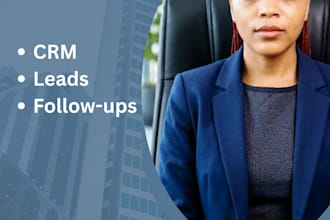be your real estate virtual assistant for CRM management and admin support