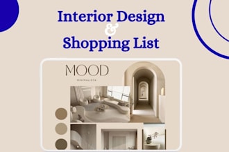 create a stunning interior design mood board in canva