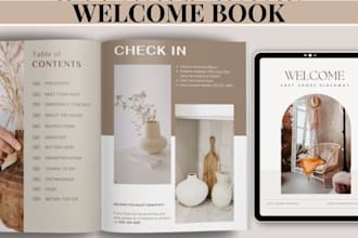 design airbnb property welcome book guest rental guidebook vrbo house rule str