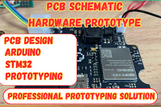 design pcb schematic and hardware prototype with esp32 stm32