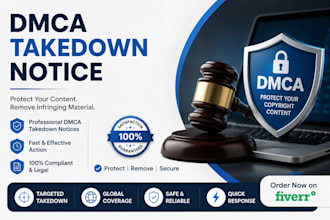 send dmca notices for copyright infringement removal