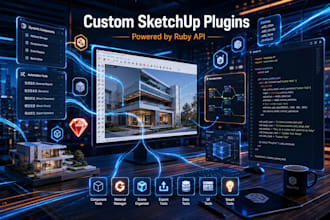 build custom sketchup ruby plugins and API tools