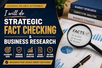 do strategic fact checking and business research
