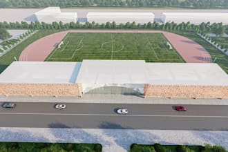 create 3d stadium design, football stadium, sports arena design, sports complex