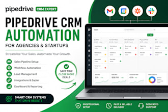 setup pipedrive CRM automation for agencies and startups
