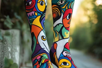 unique socks design and custom socks design