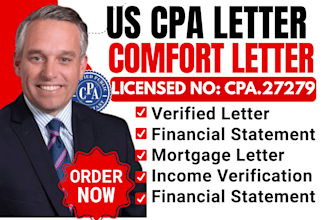 write cpa letter cpa comfort letter mortgage letter audit financial statement