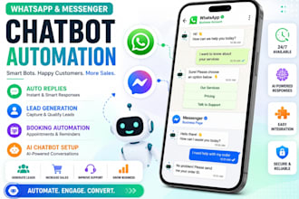 build whatsapp chatbot via whatsapp bot api, ai chatbot, whatsapp ai booking bot