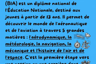 create revision sheets for the french bia aeronautics exam