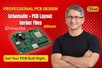 design professional pcb layout, schematic, and gerber files