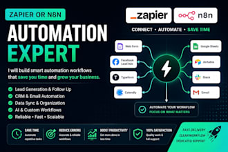 build a zapier or n8n lead generation automation workflow for your business