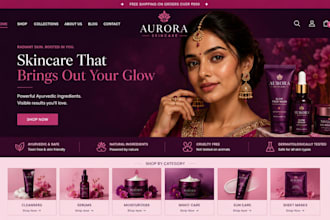 design skincare shopify store beauty website skincare store beauty shopify store