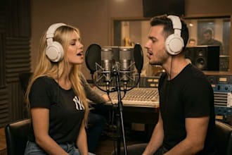 be your male and female duet singer harmony backing vocals duo vocalist