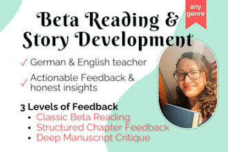 beta read your novel with structured developmental feedback