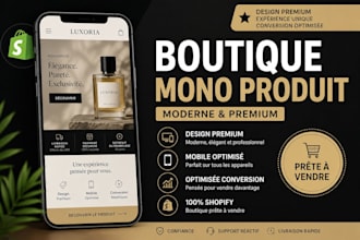 créer une boutique shopify professionnelle optimisée pour vendre