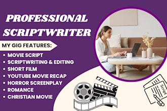 write scriptwriting video screenwriting screenplay movie script writing